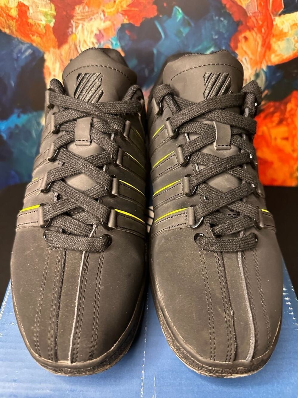 No.06 K-Swiss Classic VN Men's Sneakers in Black/Neon Yellow
